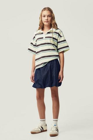 Bubble Hem Mini Skirt