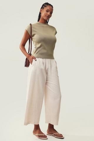 Wide Leg Barrel Pants