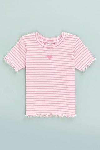 Stripe Ribbed T-Shirt