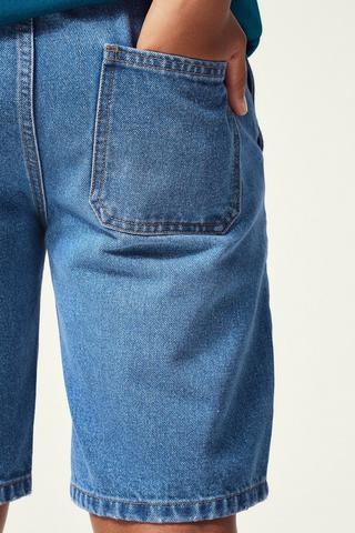 Pull On Denim Shorts