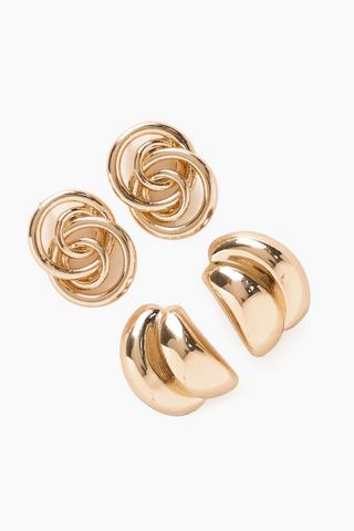 2 Pack Stud Earrings