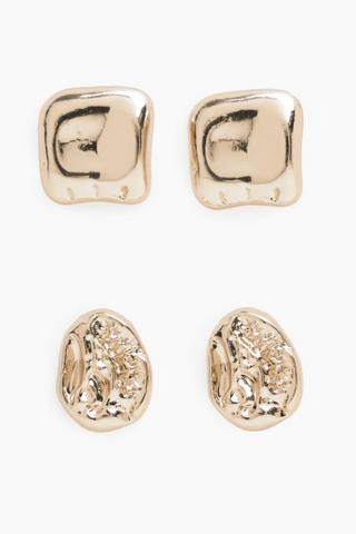 2 Pack Stud Earrings