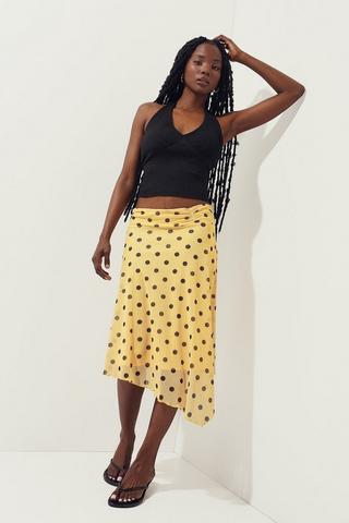 Polka Dot Midi Skirt