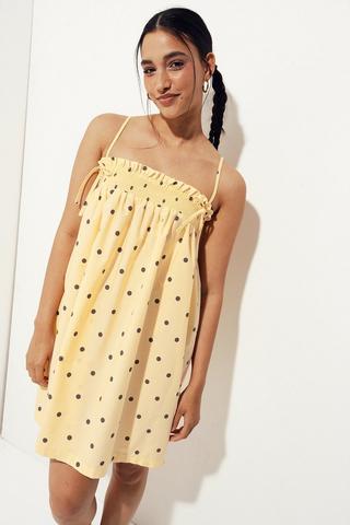 Polka Dot Trapeze Dress