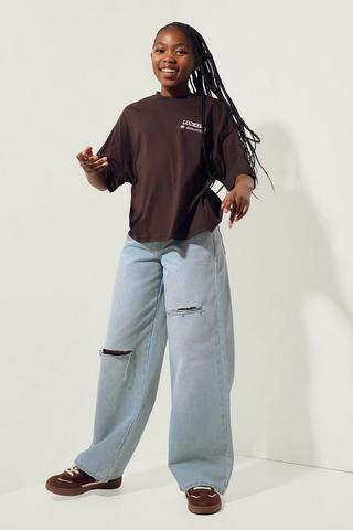 Rigid Wide Leg Denim
