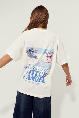 Stitch And Angel Oversized T-Shirt