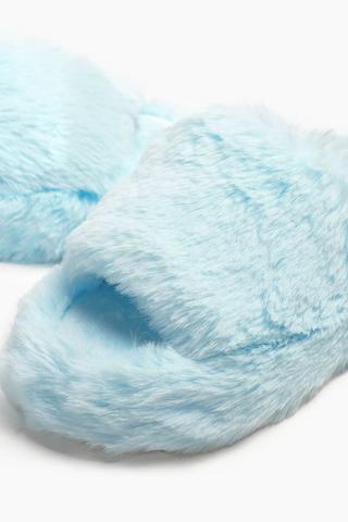 Platform Fluffy Slipper