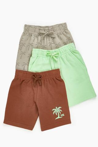 3 Pack Bermuda Shorts