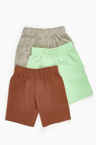 3 Pack Bermuda Shorts
