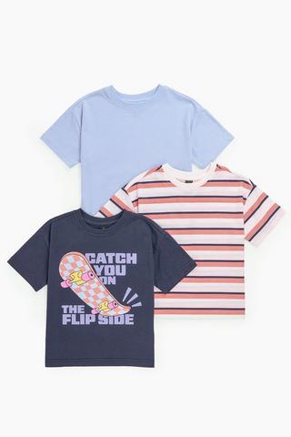 3 Pack Short Sleeve T-Shirts