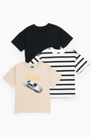 3 Pack Short Sleeve T-Shirts