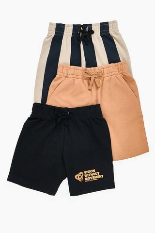 3 Pack Bermuda Shorts