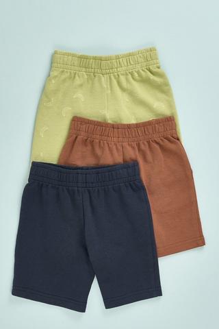 3 Pack Bermuda Shorts