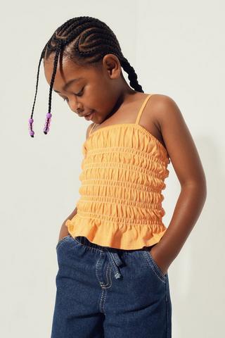 Shirred Cami Top