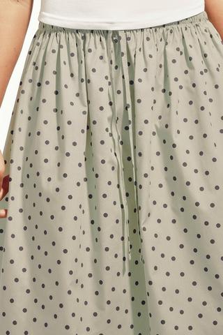 Polka Dot Midi Skirt