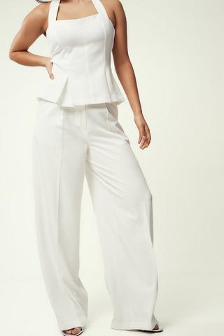 WIDELEG PANT WHITE
