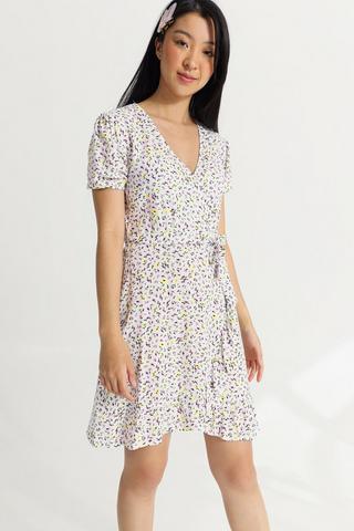 Floral Wrap Dress