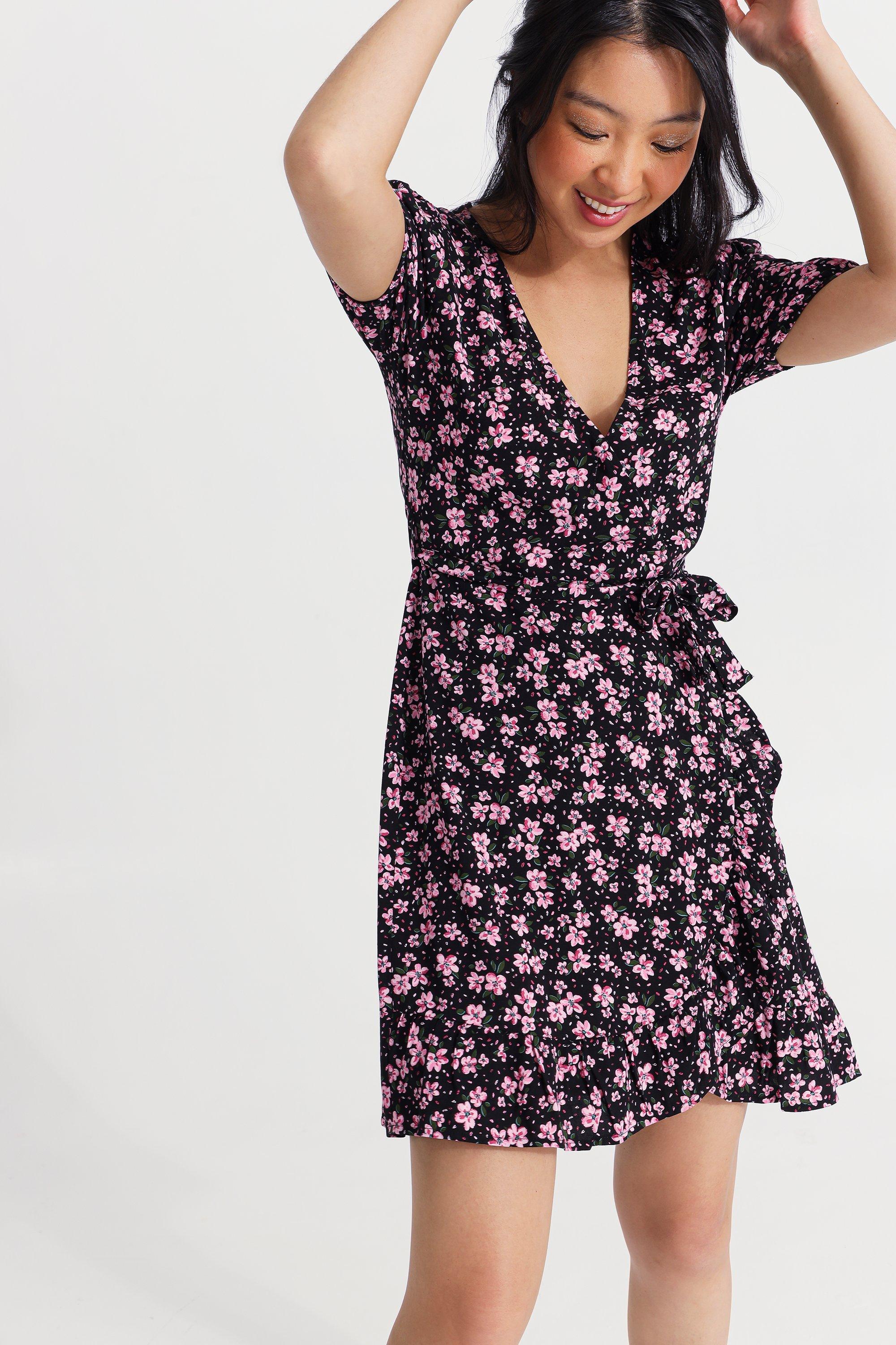 Floral Wrap Dress