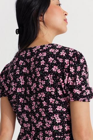 Floral Wrap Dress