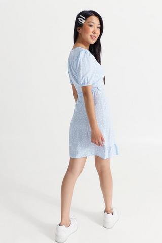 Polka Dot Wrap Dress