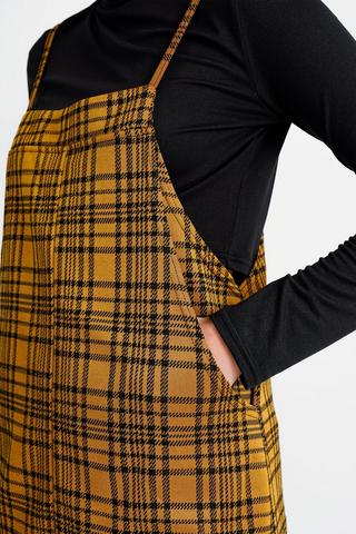 Check Pinafore Dress
