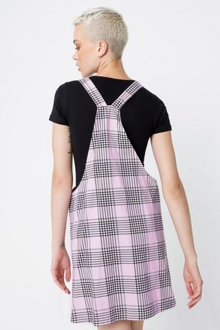 Check Pinafore Dress