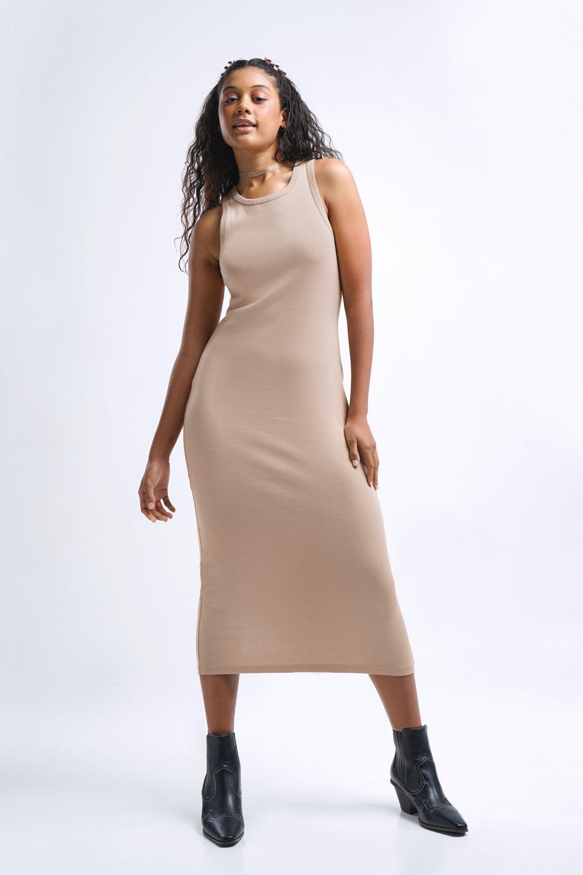 bodycon dress mr price Women's Solid Dusty-Pink Sleeveless Collared Bodycon Above-Knee Polyester  Dress