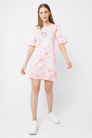 Tie Dye Statement T-shirt Dress