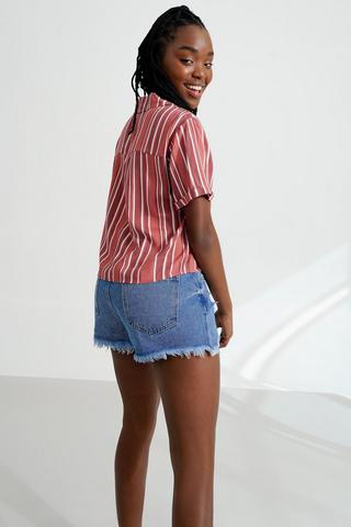 Denim Cheeky Shorts