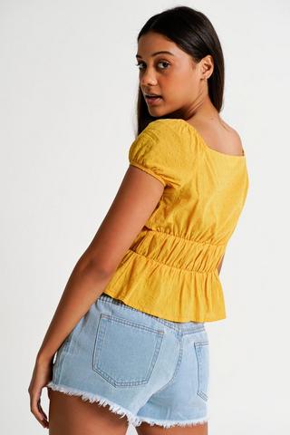 Denim Cheeky Shorts