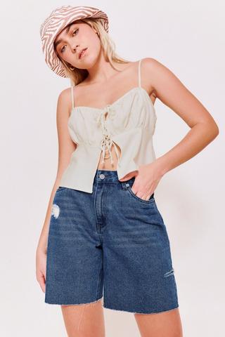 Denim Bermuda Shorts