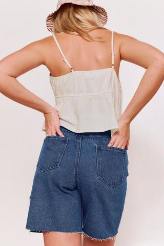 Denim Bermuda Shorts