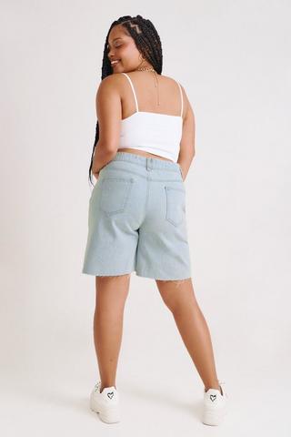 Denim Bermuda Shorts