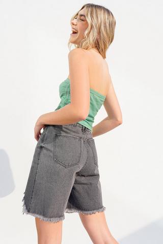 Denim Bermuda Shorts