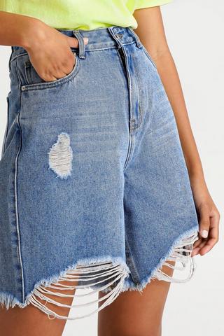 Denim Bermuda Shorts