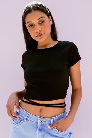 Wrap Tie Tee