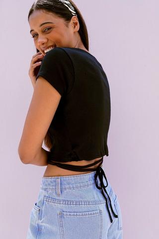 Wrap Tie Tee