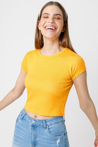 Crew Neck Fitted T-shirt