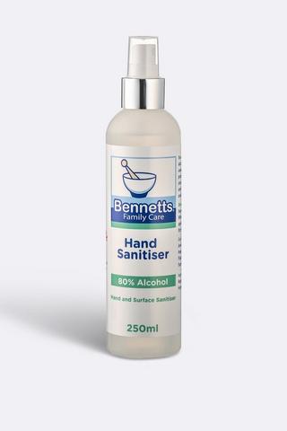Bennetts Hand Sanitiser 80% Alcohol 250ml