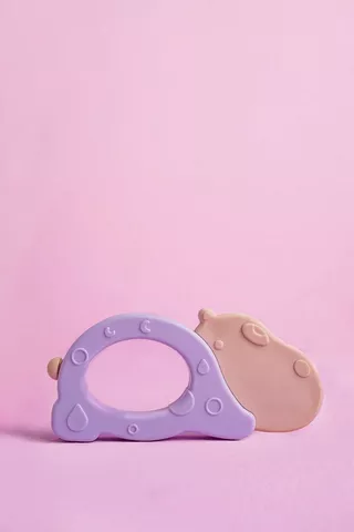 Teether Hippo Ring