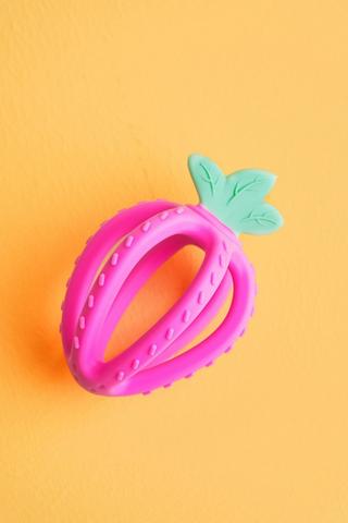 Teether Strawberry Purple
