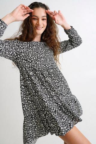 Floral Trapeze Dress