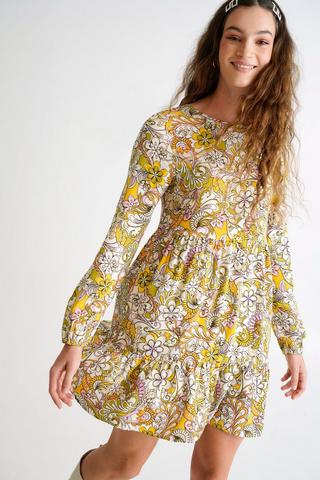 Floral Trapeze Dress