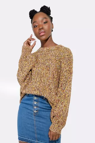 Pattern Slouchy Pullover