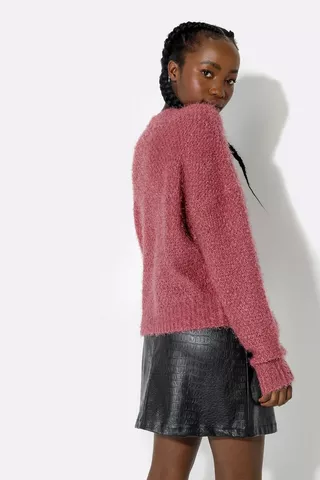 Fluffy Cable Pullover