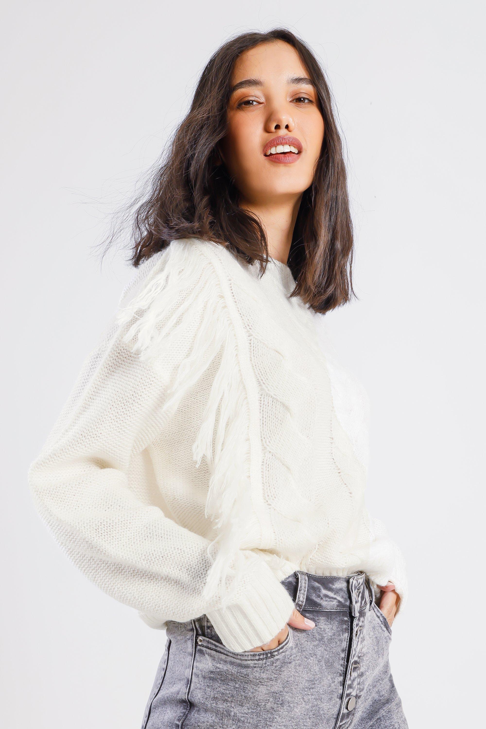 Tassel Boxy Pullover
