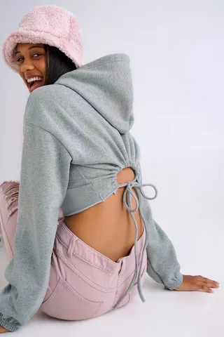 Cut Out Back Hoodie