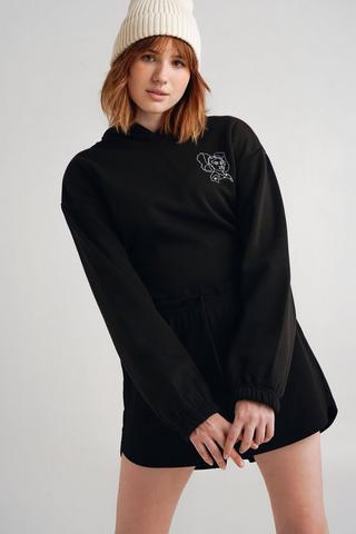 Cut Out Back Hoodie
