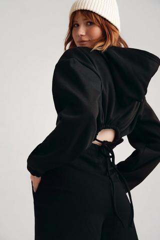 Cut Out Back Hoodie