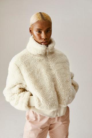 Furry hot sale sherpa jacket